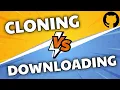 Difference Between Cloning and Downloading Git Repository