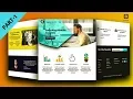 Homepage Design with Bootstrap 4 - Consultant Website
