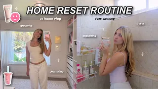 RESETTING MY HOUSE | at-home vlog: cleaning, decluttering, and resetting my space for a new week!