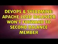 DevOps SysAdmins Apache load balancer won t forward to second balance member 2 Solutions