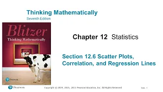 Lesson for 12 06 Scatter Plots Correlation and Regression Lines to 2022