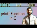 printf function in C 2nd year computer chapter 10 ICS Part 2