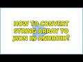 How to convert string array to json in android
