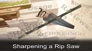 Rip Saw Sharpening Guide 