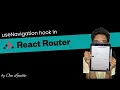 Global loading UI using useNavigtaion hook in React Router
