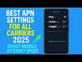 Best APN Settings for All Carriers 2025 Boost Mobile Internet Speed