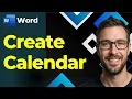 How to create calendar in microsoft word tutorial 2026 Guide