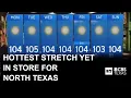 The hottest stretch is ahead for North Texas