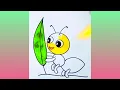 Cute colorful ant coloring how to color ant color kid s fun kolouring fun time kid s love