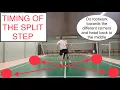 BADMINTON FOOTWORK - TIMING OF THE SPLIT STEP