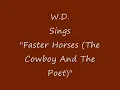 Faster Horses (The Cowboy And The Poet), Cover