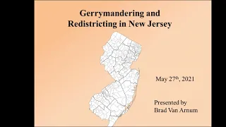 Gerrymandering and Redistricting in New Jersey