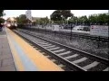 TRAIN Sunnyvale Caltrain Station FAST UP CLOSE LOUD AND PERSONAL RR RAILROAD TRACKS