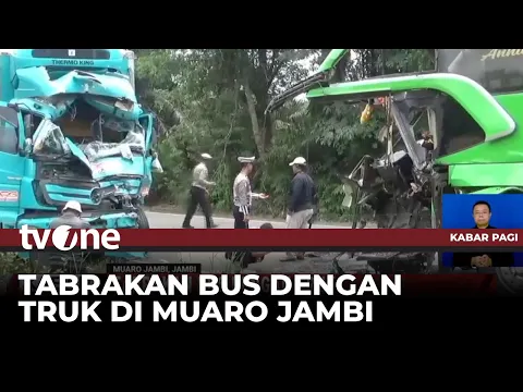 Bus dan Truk Adu Banteng di Jambi, 6 Orang Alami Luka Serius