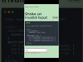 Invalid Input form HTML CSS Website Design using HTML and CSS