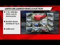 LMPD auctioning 114 unclaimed vehicles from impound lot