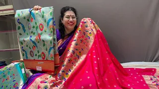 peshwai soft silk paithani collection😍🥳