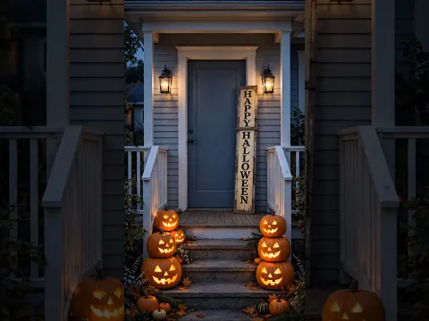Halloween Porch Sign & Banner Decor 🎃 Spooky Sign Makeover! #halloween