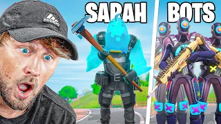 Can Sarah Survive 99 Bots With Just Her Pickaxe