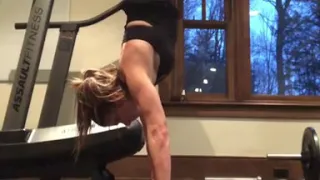 Danica Patrick working out