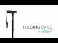 Folding Cane by Vive - Collapsible Adjustable Walking Cane
