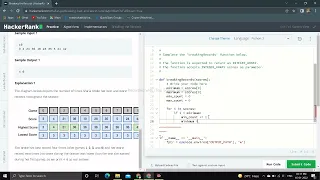 HackerRank Problem Breaking the Records Problem HackerRank fully solved problem with Python
