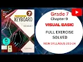 VISUAL BASIC EXERCISE FULL SOLVED KEYBOARD COMPUTER SCIENCE UNIT 9 GRADE 7 OXFORD