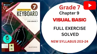 VISUAL BASIC EXERCISE FULL SOLVED KEYBOARD COMPUTER SCIENCE UNIT 9 GRADE 7 OXFORD
