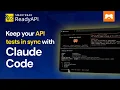Keep API tests in sync with OpenAPI using Claude Code SmartBear ReadyAPI