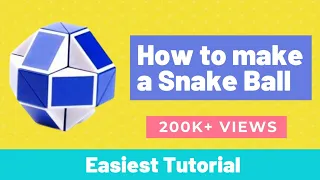 Download How to solve rubik's snake cube puzzle into a ball । How to make a snake cube into a ball MP3