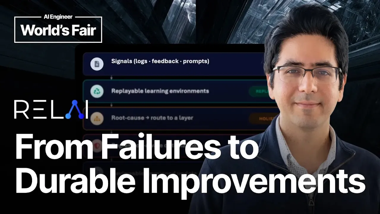 Continual Learning for AI Agents: From Failures to Durable Improvements - Soheil Feizi, RELAI: video thumbnail