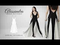 Lagu Maxi Dress with Godets and V-Neck Sewing Tutorial- Alessandra Sewing Pattern