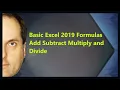 Basic Excel 2019 Formulas Add Subtract Multiply and Divide