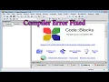 Compiler Error in Codeblocks Fixed 1000 Working