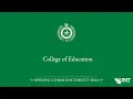 Education UNT Commencement Spring 2024