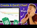 Create A Google Sheets Gantt Chart Timeline View Three Methods