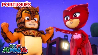 Tom Tatu Líder 🥷  PJ Masks em Português episódios completos 🦸 Desenhos animados