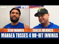 Sean Manaea and Carlos Mendoza on Manaea s four no-hit innings vs the Marlins
