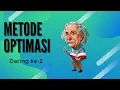 01 Metoda Optimasi Pemprograman Linier