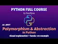 Lec 29 Object oriented programming Polymorphism and Abstraction in Python Python full course
