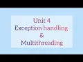 Java notes - unit 4