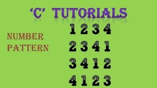 C Programming Tutorial 28 3 Number Pattern