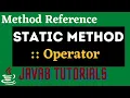 What is method reference Java 8 Java 8 Method Reference Static Method reference in Java8 in Tamil