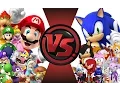 Download Lagu MARIO vs SONIC! TOTAL WAR!! Cartoon Fight Club Episode 18