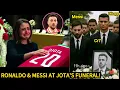 Download Lagu [REAL VIDEO] Ronaldo And Messi couldn't hold back Tears as they Arrive At Diogo Jota funeral