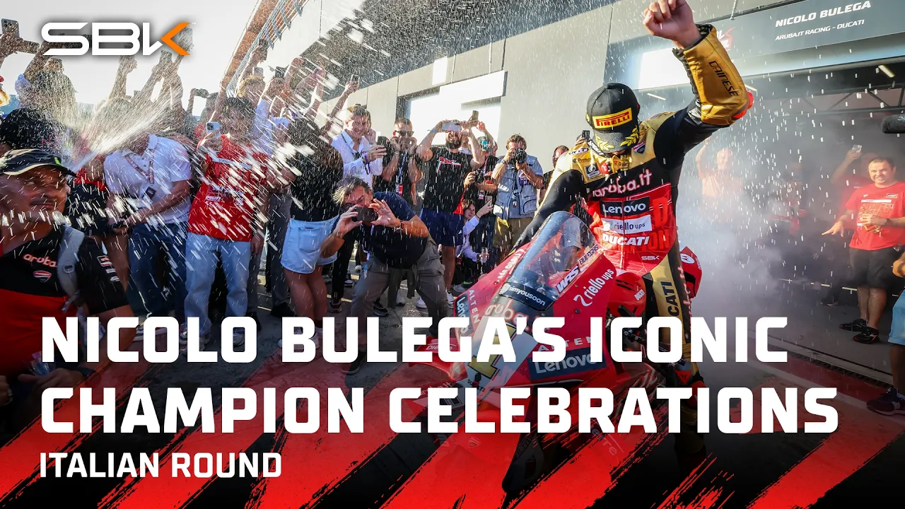 Nicolo Bulega's SPECIAL Championship celebrations on home soil 🤩 | 2026 #ItalianWorldSBK 🇮🇹
