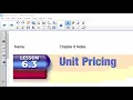 6 2 to 6 3 Notes Total Purchase Price and Unit Pricing