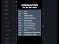 Accounting Acronyms for Beginners