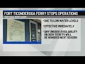 Low water levels halts Fort Ticonderoga Ferry operations