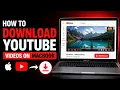 How To Download Youtube s On Macbook youtube and download